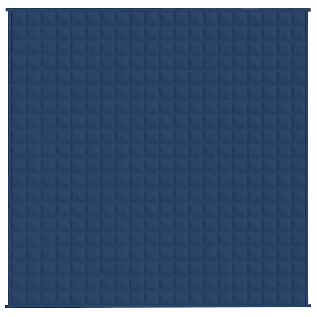 vidaXL Weighted Blanket Blue 200x200 cm 13 kg Fabric