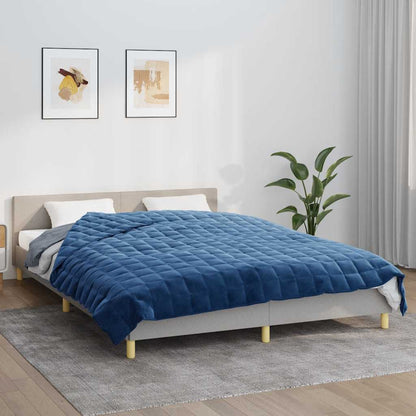 vidaXL Weighted Blanket Blue 200x225 cm 9 kg Fabric