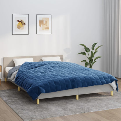 vidaXL Weighted Blanket Blue 200x225 cm 13 kg Fabric