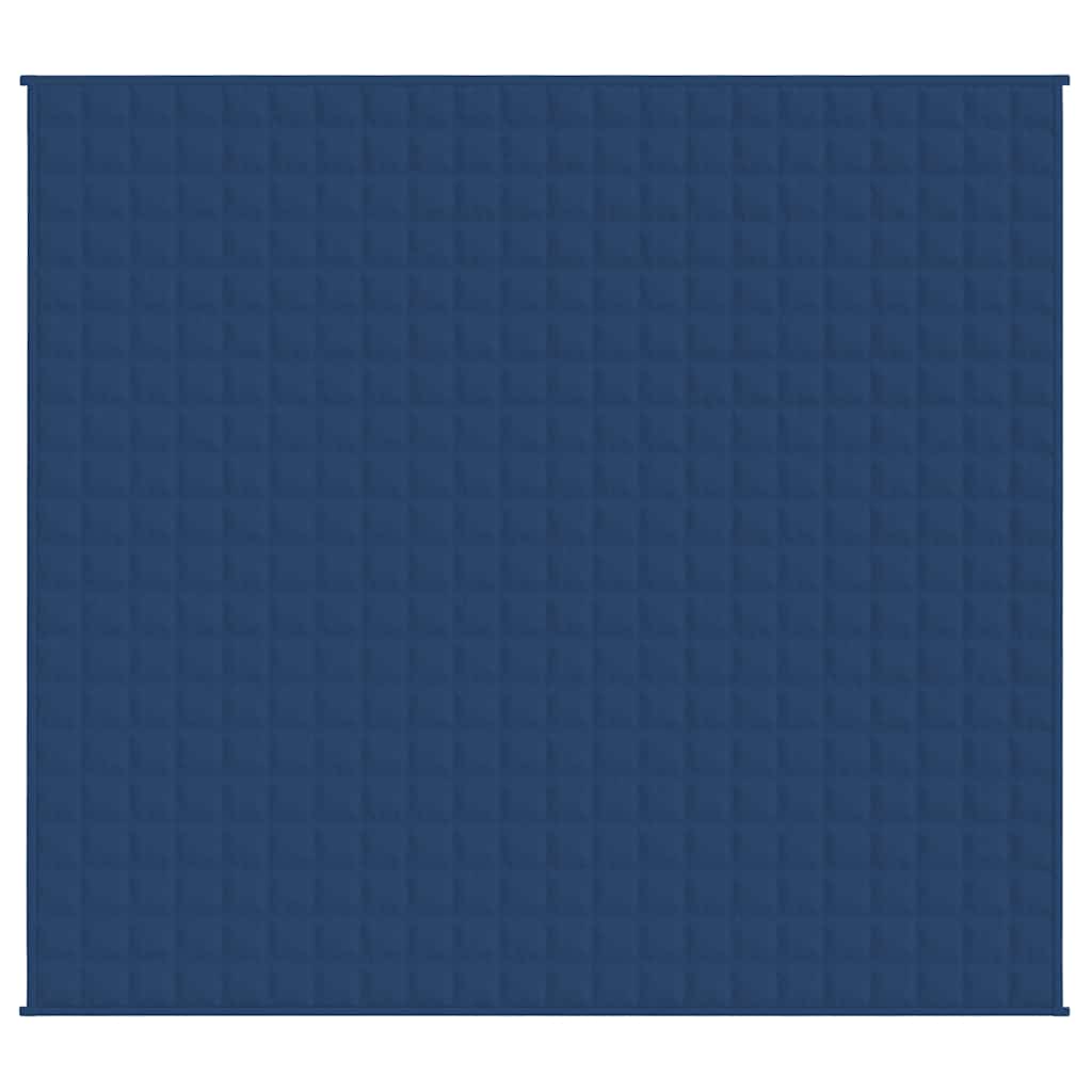 vidaXL Weighted Blanket Blue 220x235 cm King 11 kg Fabric