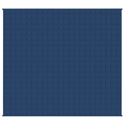 vidaXL Weighted Blanket Blue 220x235 cm King 15 kg Fabric