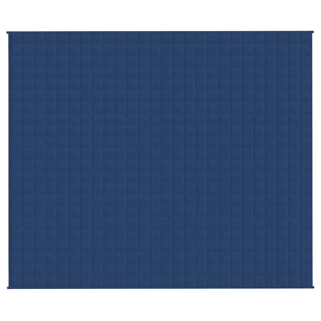 vidaXL Weighted Blanket Blue 220x260 cm 11 kg Fabric