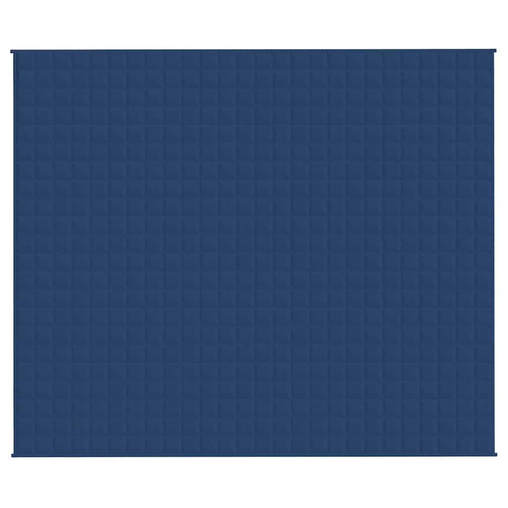 vidaXL Weighted Blanket Blue 220x260 cm 15 kg Fabric
