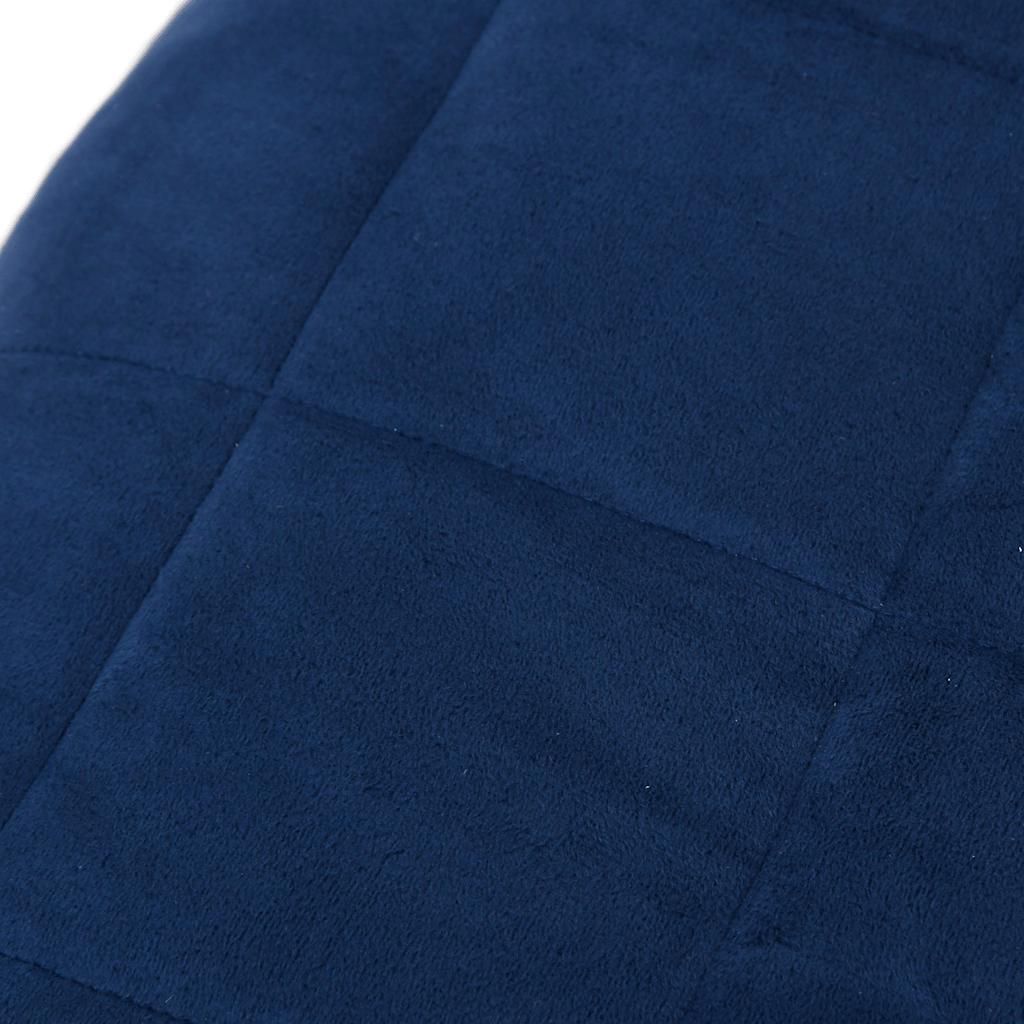 vidaXL Weighted Blanket Blue 220x260 cm 15 kg Fabric