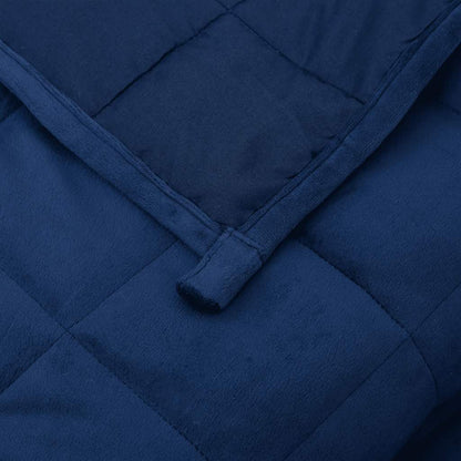 vidaXL Weighted Blanket Blue 220x260 cm 15 kg Fabric