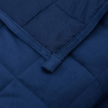 vidaXL Weighted Blanket Blue 235x290 cm 15 kg Fabric