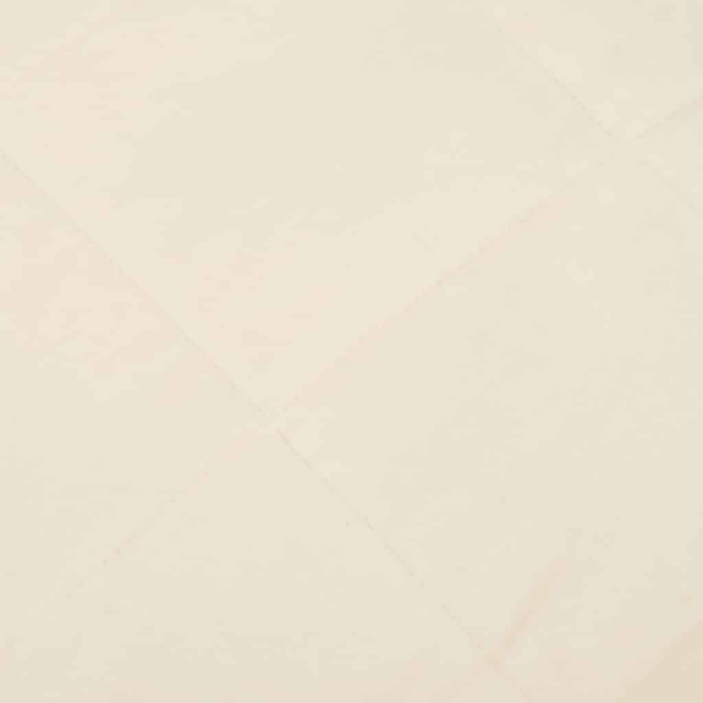 vidaXL Weighted Blanket Light Cream 138x200 cm Single 10 kg Fabric
