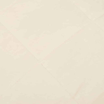 vidaXL Weighted Blanket Light Cream 138x200 cm Single 10 kg Fabric