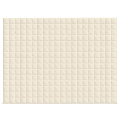 vidaXL Weighted Blanket Light Cream 150x200 cm 11 kg Fabric