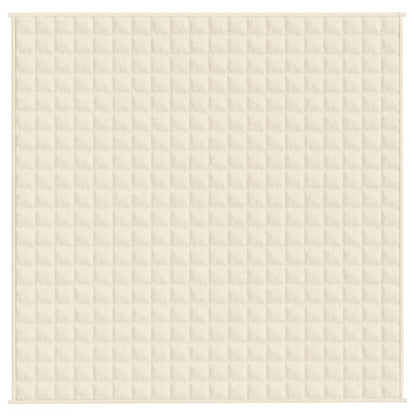 vidaXL Weighted Blanket Light Cream 200x200 cm 13 kg Fabric