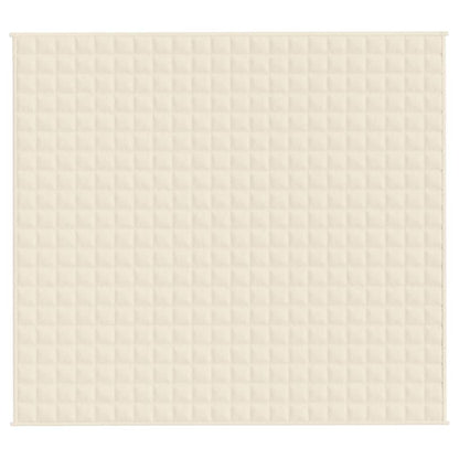 vidaXL Weighted Blanket Light Cream 200x225 cm 13 kg Fabric