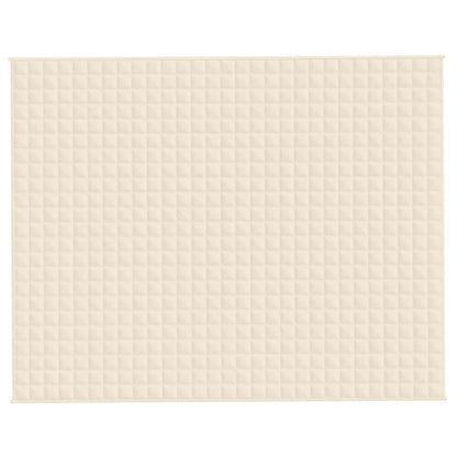 vidaXL Weighted Blanket Light Cream 235x290 cm 11 kg Fabric