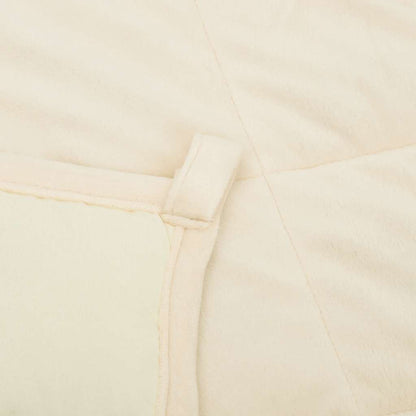 vidaXL Weighted Blanket Light Cream 235x290 cm 11 kg Fabric
