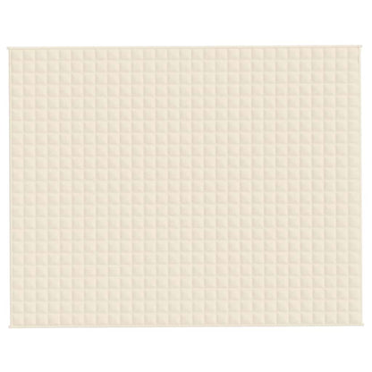 vidaXL Weighted Blanket Light Cream 235x290 cm 15 kg Fabric
