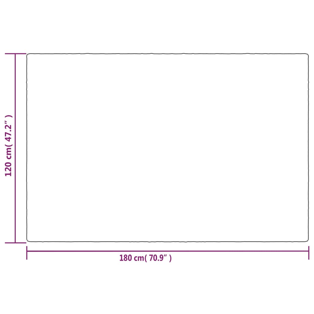 vidaXL Weighted Blanket with Cover Grey 120x180 cm 5 kg Fabric