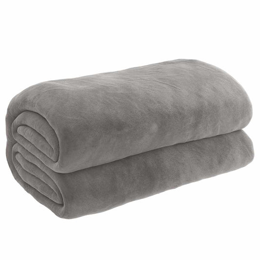 vidaXL Weighted Blanket with Cover Grey 138x200 cm Single 6 kg Fabric