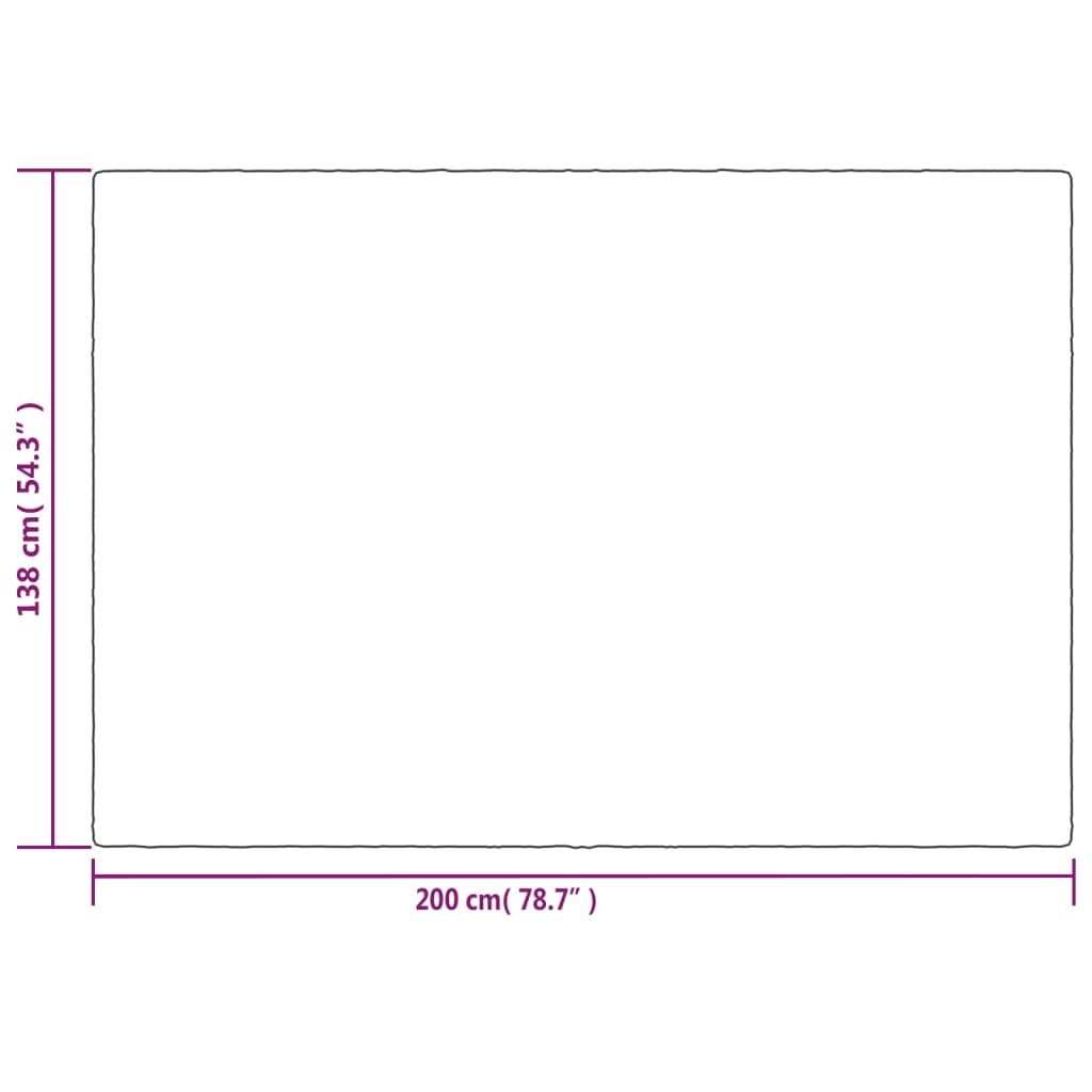 vidaXL Weighted Blanket with Cover Grey 138x200 cm Single 6 kg Fabric