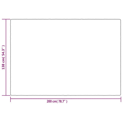 vidaXL Weighted Blanket with Cover Grey 138x200 cm Single 6 kg Fabric