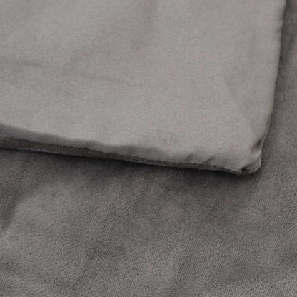 vidaXL Weighted Blanket With Cover | Grey | 100% cotton | 155 x 220 cm