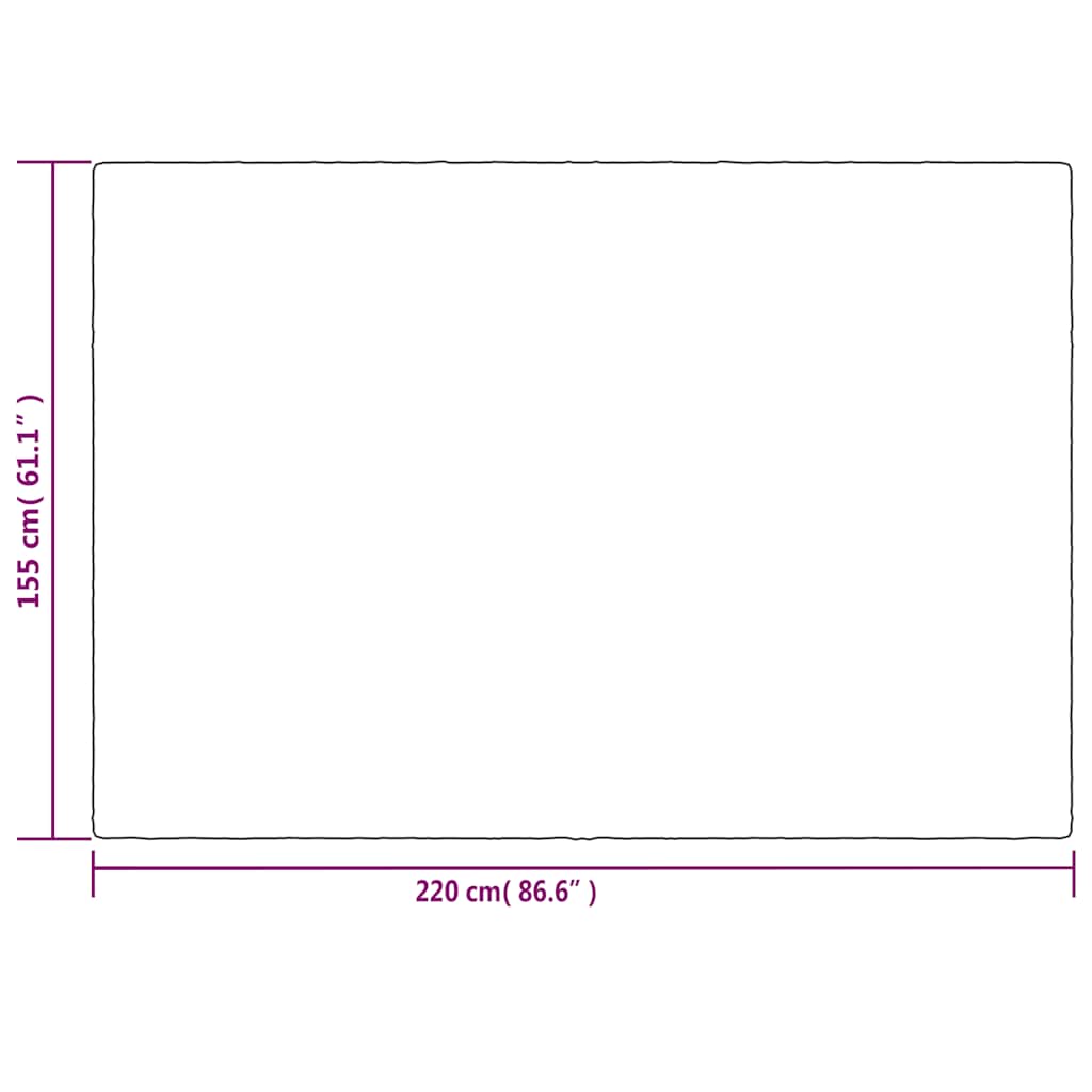 vidaXL Weighted Blanket with Cover Grey 155x220 cm 11 kg Fabric