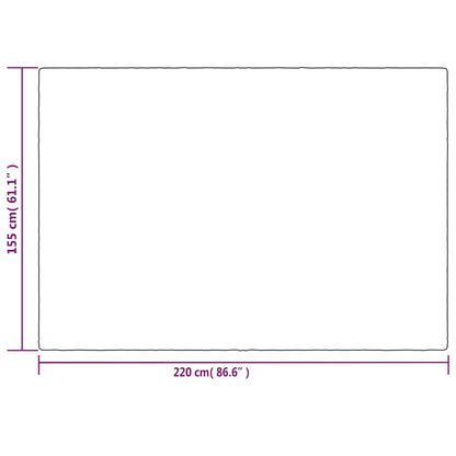 vidaXL Weighted Blanket with Cover Grey 155x220 cm 11 kg Fabric