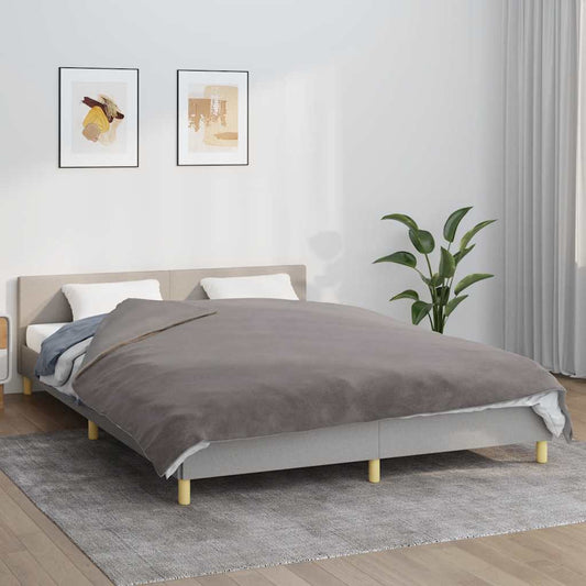 vidaXL Weighted Blanket With Cover | Grey | Cotton | Large