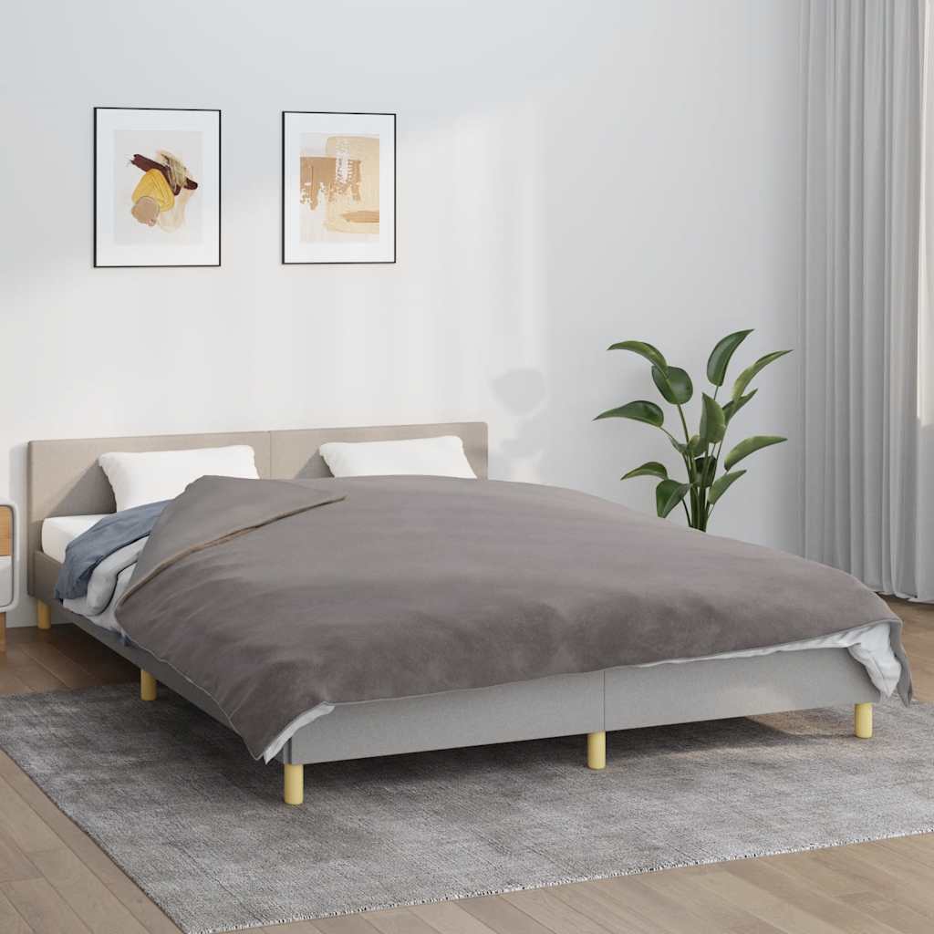 vidaXL Weighted Blanket With Cover | Grey | Cotton | Large