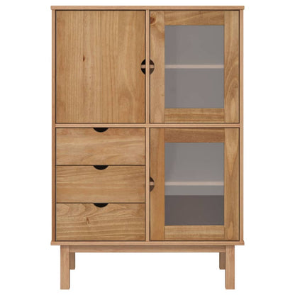 vidaXL Highboard "OTTA" 85x43x125 cm Solid Wood Pine