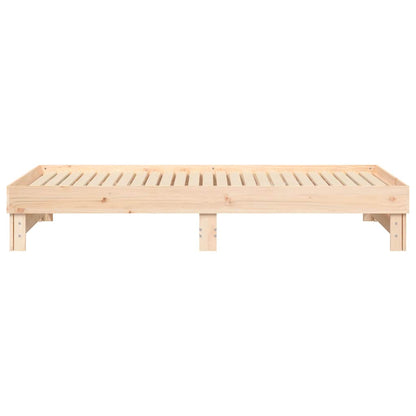 vidaXL Pull-out Day Bed without Mattress 2x(80x200) cm Solid Wood Pine