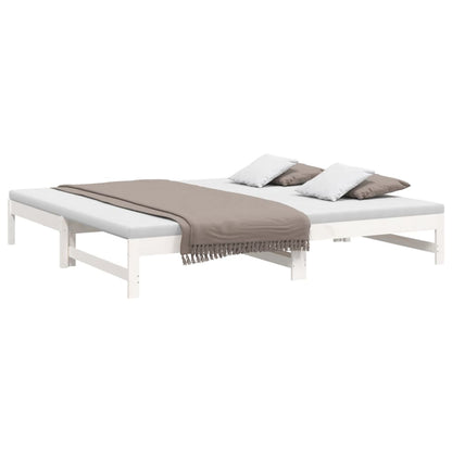 vidaXL Day Bed | White | Solid pine wood | 2x | Expandable  | Day Bed