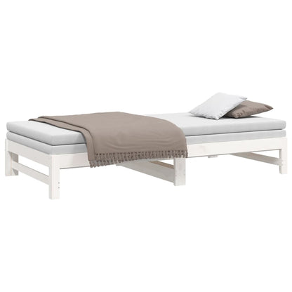 vidaXL Day Bed | White | Solid pine wood | 2x | Expandable  | Day Bed