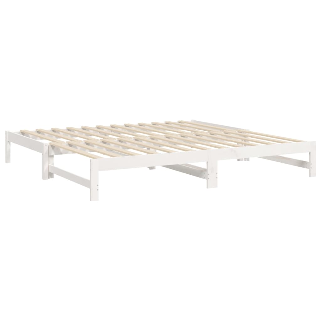 vidaXL Day Bed | White | Solid pine wood | 2x | Expandable  | Day Bed