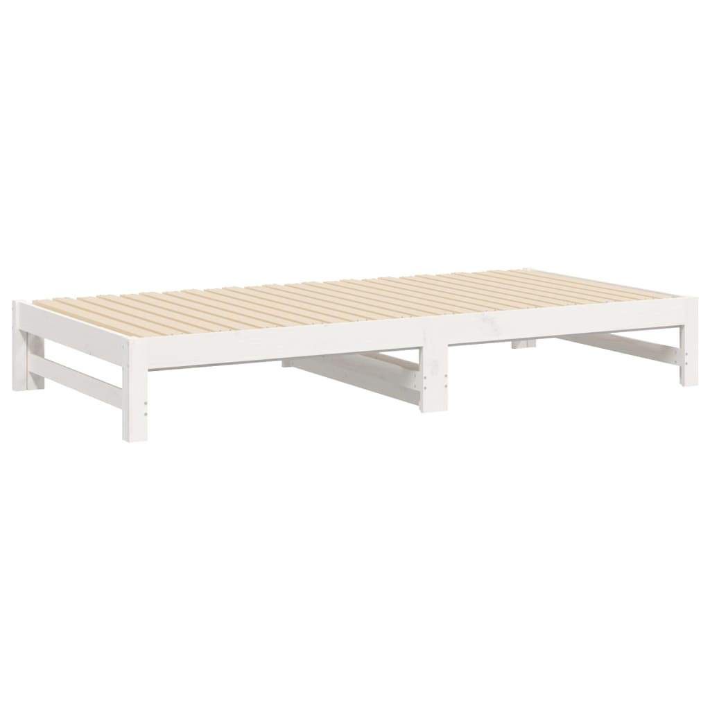 vidaXL Day Bed | White | Solid pine wood | 2x | Expandable  | Day Bed