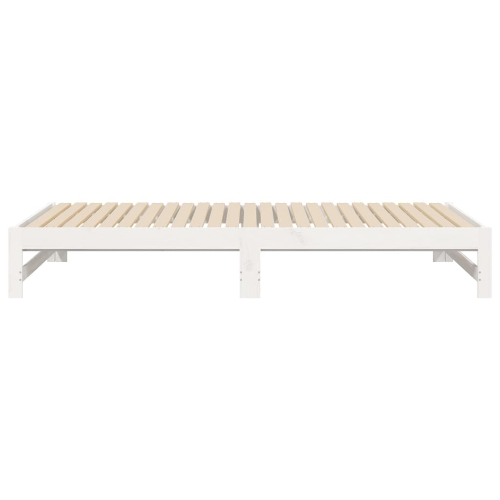 vidaXL Day Bed | White | Solid pine wood | 2x | Expandable  | Day Bed