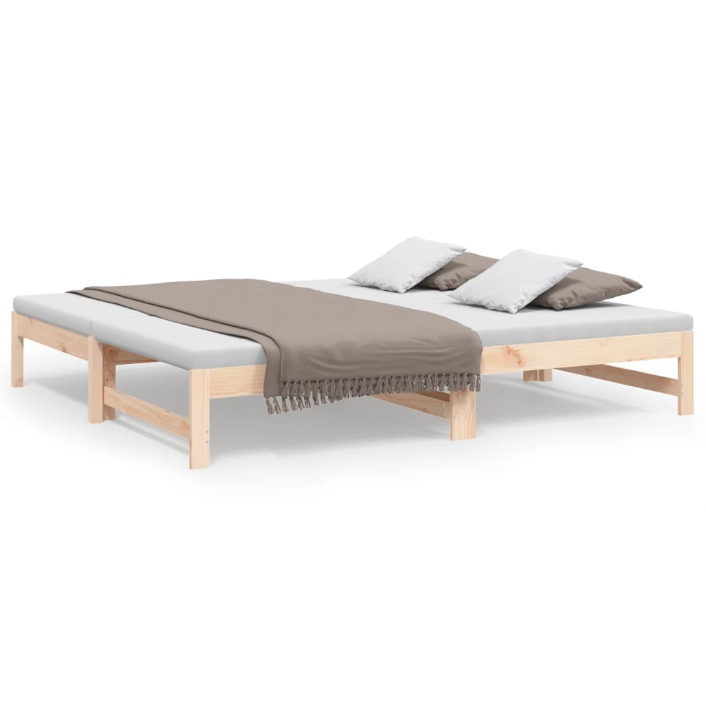 vidaXL Day Bed | Natural Pine | Solid pinewood | 75 x 190 cm