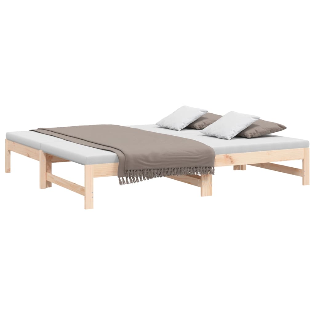 vidaXL Day Bed | Natural Pine | Solid pinewood | 75 x 190 cm
