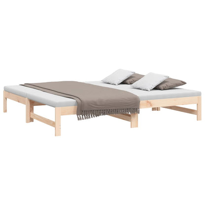 vidaXL Day Bed | Natural Pine | Solid pinewood | 75 x 190 cm