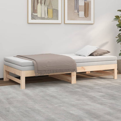vidaXL Day Bed | Natural Pine | Solid pinewood | 75 x 190 cm