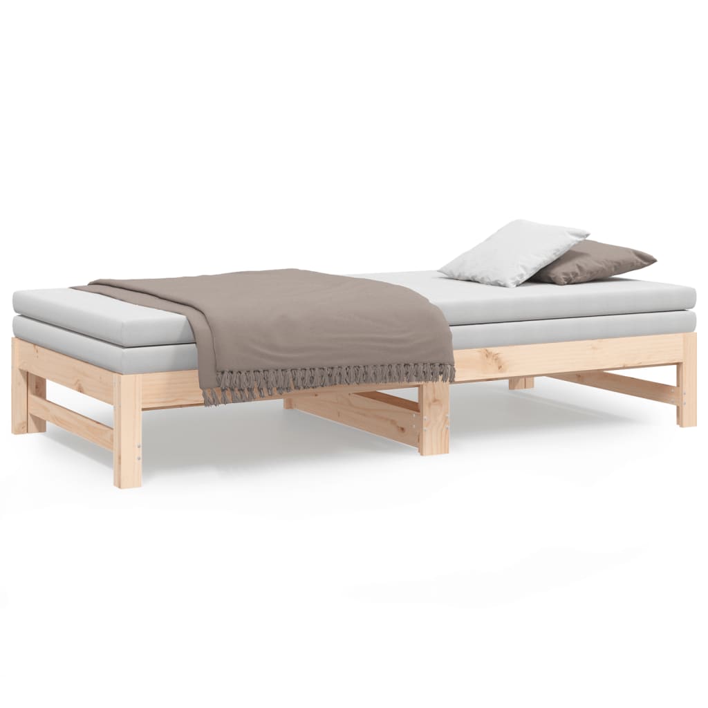 vidaXL Day Bed | Natural Pine | Solid pinewood | 75 x 190 cm