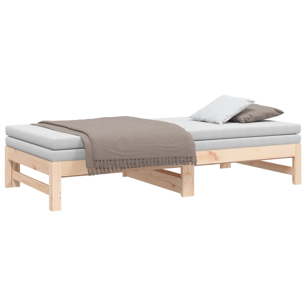 vidaXL Day Bed | Natural Pine | Solid pinewood | 75 x 190 cm