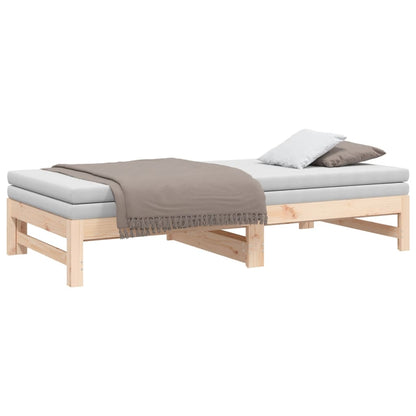 vidaXL Day Bed | Natural Pine | Solid pinewood | 75 x 190 cm