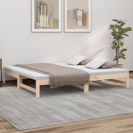 vidaXL Day Bed | Natural Pine | Solid pinewood | 75 x 190 cm