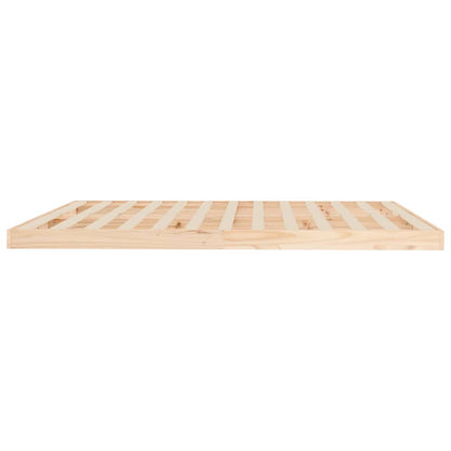 vidaXL Bed Frame | Natural Pine | Solid Pinewood, Plywood | Super King | Durable