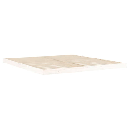 vidaXL Bed Frame without Mattress White 180x200 cm Super King  Solid Wood Pine