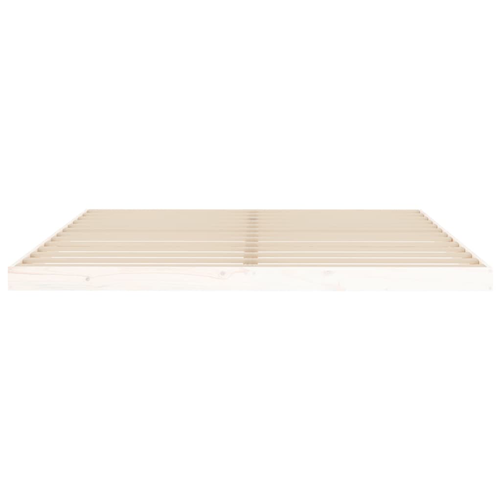 vidaXL Bed Frame without Mattress White 180x200 cm Super King  Solid Wood Pine