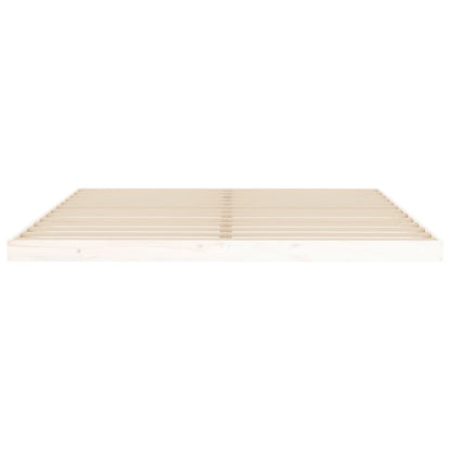 vidaXL Bed Frame without Mattress White 180x200 cm Super King  Solid Wood Pine