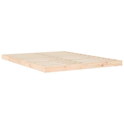vidaXL Bed Frame without Mattress 150x200 cm King Size King Size Solid Wood Pine