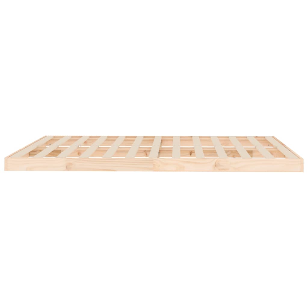 vidaXL Bed Frame without Mattress 150x200 cm King Size King Size Solid Wood Pine