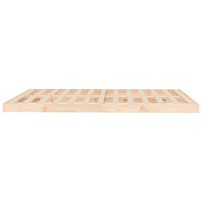 vidaXL Bed Frame without Mattress 150x200 cm King Size King Size Solid Wood Pine