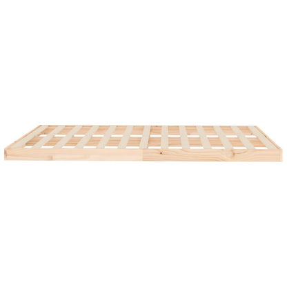 vidaXL Bed Frame | Natural Wood | Solid pinewood | Double | Light Weight